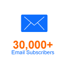 30,000+ email subscribers